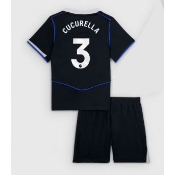 Billige Fotballdrakt Chelsea Marc Cucurella #3 Replika Tredjedraktsett Barn 2025-26 Kortermet (med bukser)